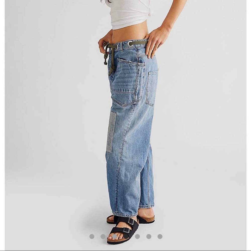 Free People Blue Ankle & Cropped Jeans